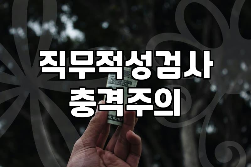 결국 돈을 쓰고 나서야 내 적성 검사 결과가 애매하다는 걸 알았다