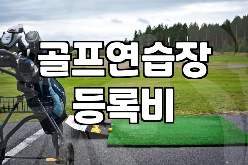 실내골프연습장 이용 요금과 타석 배치 구조