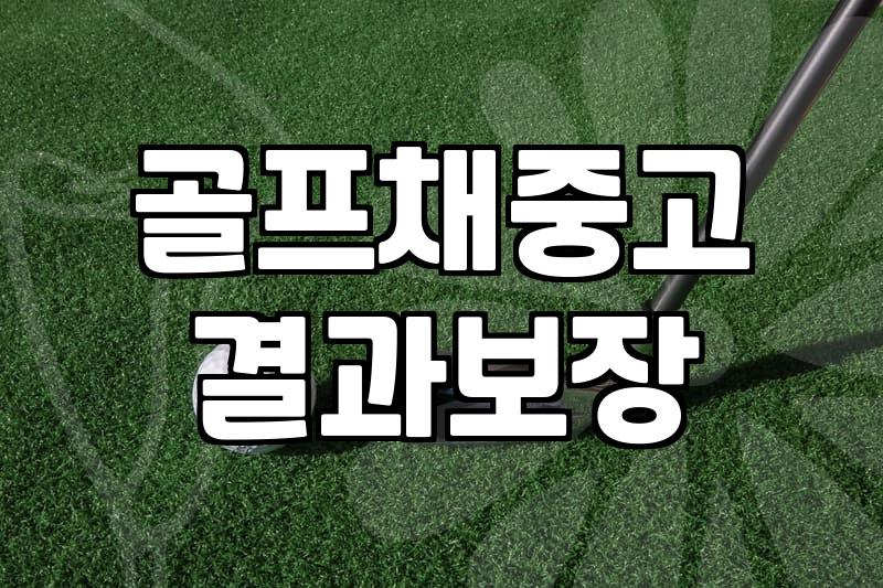 골프채 중고 거래, 굳이 새 제품을 고집할 필요가 없는 이유