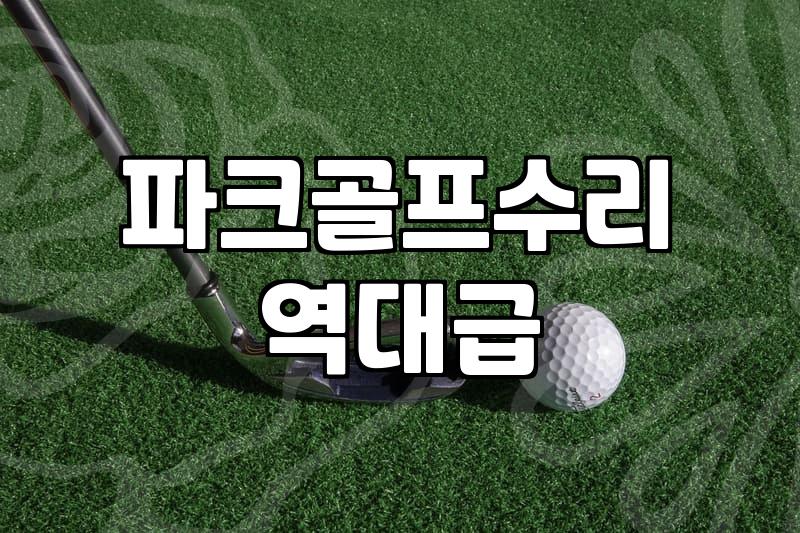 전주에서 파크골프채를 고치러 다닌 오후