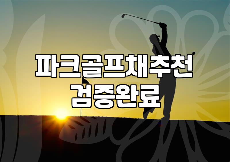 파크골프채, 이거 제대로 알고 사야 후회 안 합니다