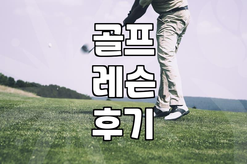 골프 필드 레슨, 과연 돈값 할까? 실제 경험자가 말하는 장단점