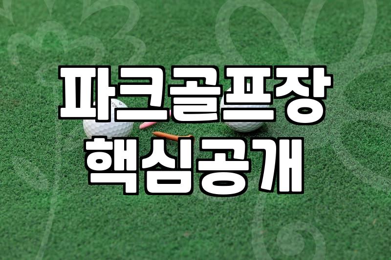 파크골프, 초보자가 알면 좋은 3가지