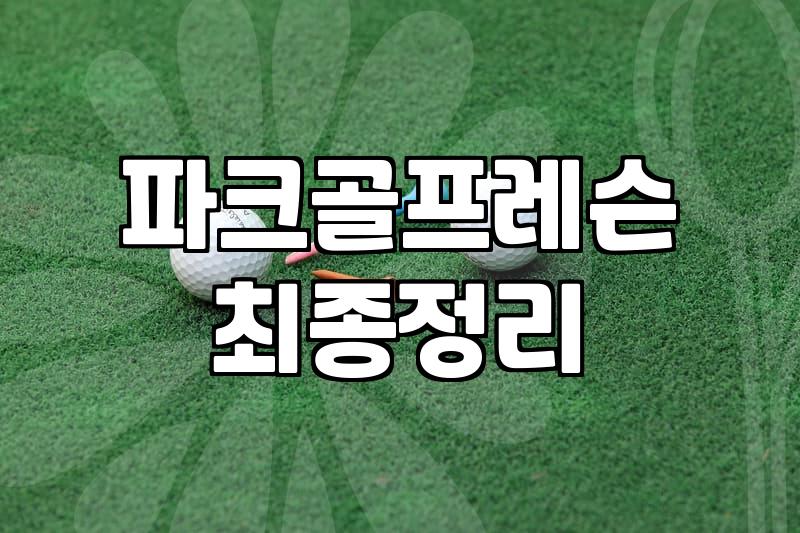 파크볼 표준모델 개발 현황과 유소년 도입 효과