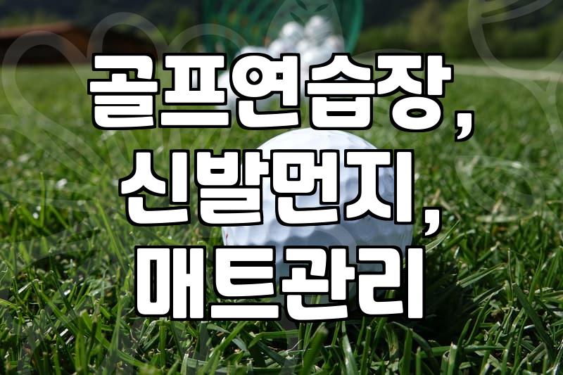 골프 연습장 입구에 신발 털이개 하나 뒀는데…