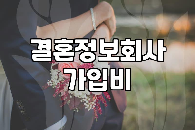 결정사가격 결정하는 기준과 가입 시 고려할 실제 비용