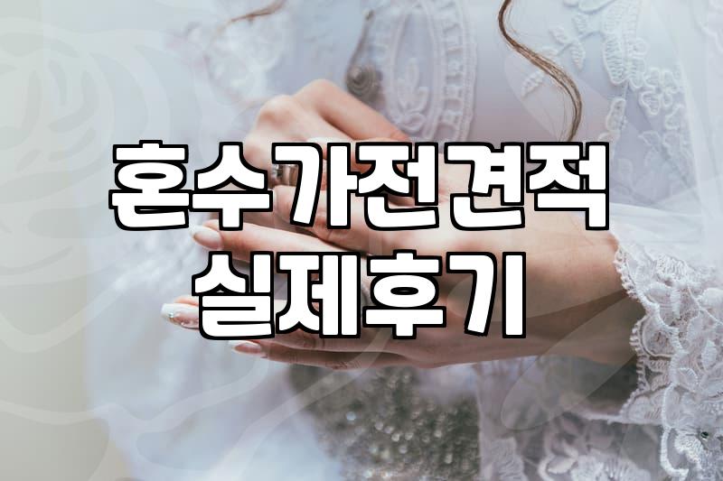 가전제품 견적 받으러 돌아다니다 지쳐서 결국 그냥 결제했다
