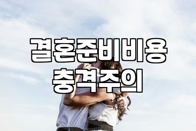 결혼 준비, ‘남들 하는 만큼’이라는 덫에 대하여